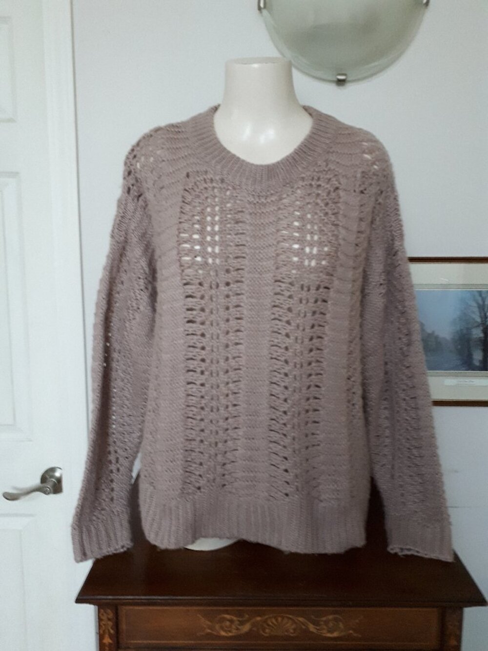 Sweater - Oversized Sz. M - by Kye Mi - Tan